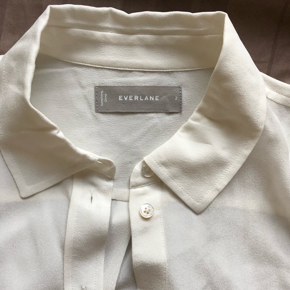Everlane Clean Relaxed Silk shirt - White
